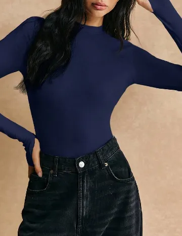 Bluza SHEIN, bleumarin Albastru
