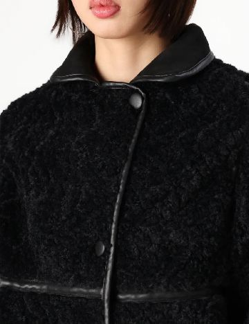 Palton Jacqueline de Yong, negru