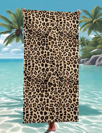 Prosop de plaja SHEIN, animal print