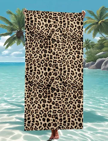 Prosop de plaja SHEIN, animal print Animal print
