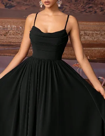 Rochie lunga SHEIN, negru Negru