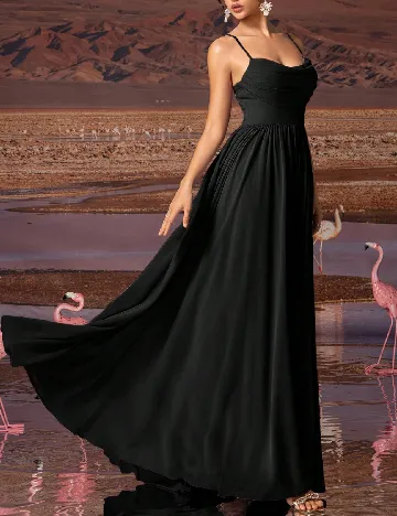 Rochie lunga SHEIN, negru Negru