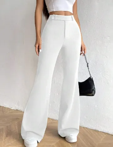 Pantaloni SHEIN, alb Alb