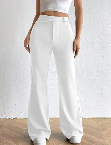 Pantaloni SHEIN, alb Alb