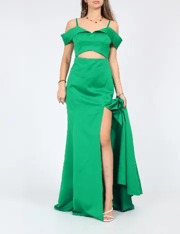 Rochie lunga Moevio, verde Verde