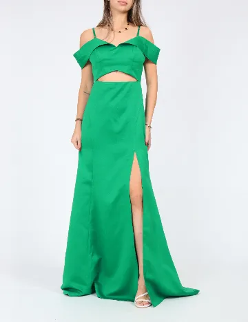 Rochie lunga Moevio, verde Verde