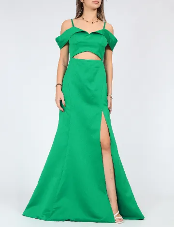 Rochie lunga Moevio, verde Verde