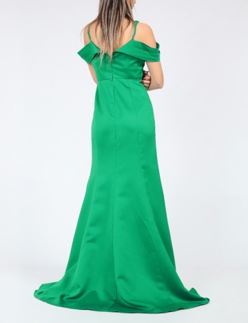 Rochie lunga Moevio, verde