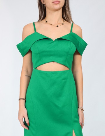 Rochie lunga Moevio, verde