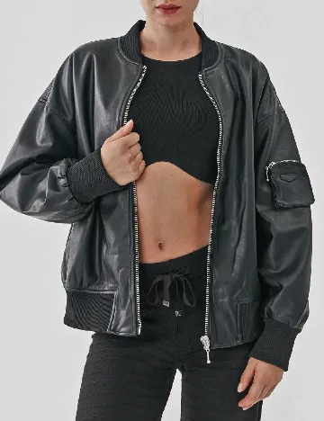 Jacheta Only, negru Negru