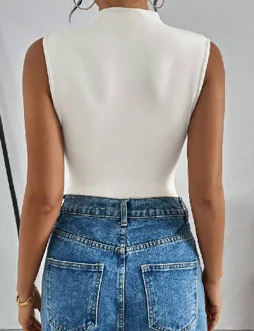 Body SHEIN, ecru Alb