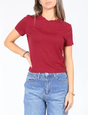 Top SHEIN, visiniu Rosu