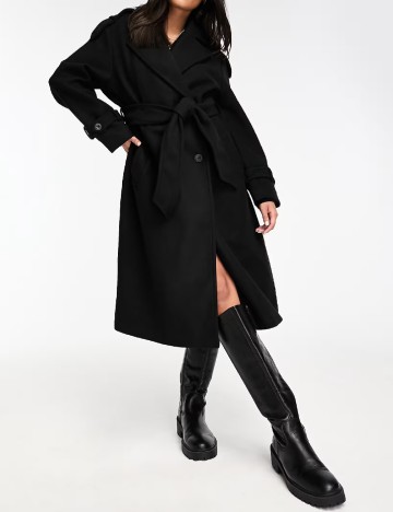 Palton Bershka, negru