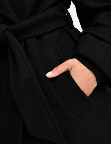 Palton Bershka, negru