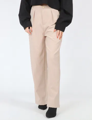 Pantaloni Dazy, crem Crem