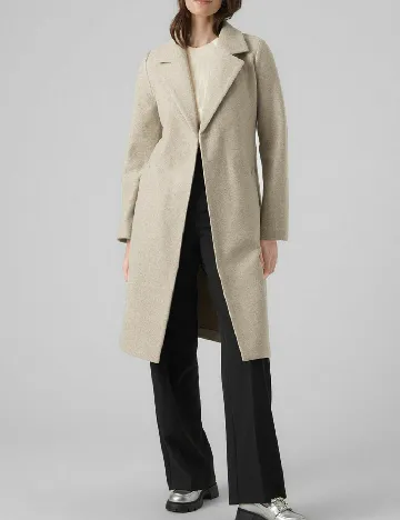 Palton Vero Moda, bej Crem