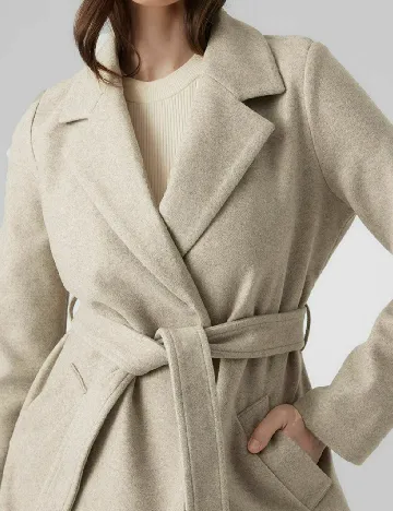 Palton Vero Moda, bej Crem