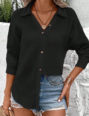 Camasa SHEIN, negru