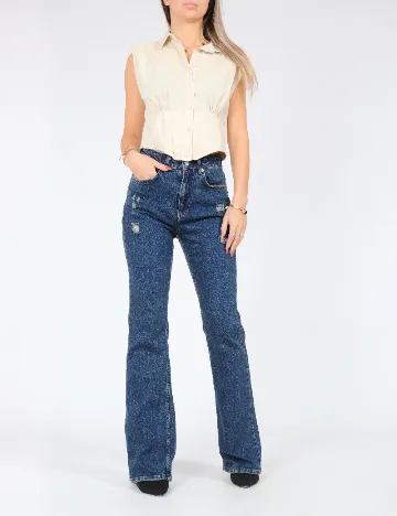 Blugi SHEIN, bleumarin Albastru