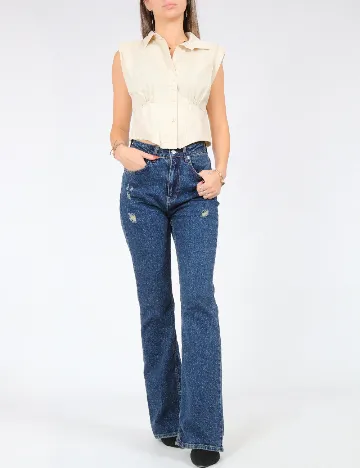 Blugi SHEIN, bleumarin Albastru