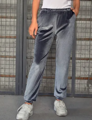 Pantaloni Shein Kids, gri Gri
