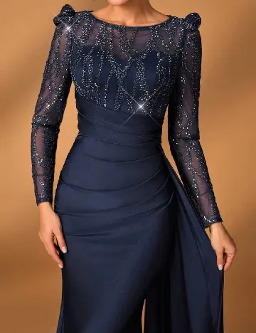 Rochie lunga SHEIN, bleumarin Albastru