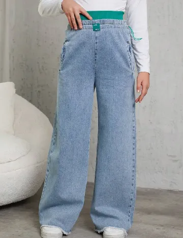 Blugi Shein Kids, albastru Albastru
