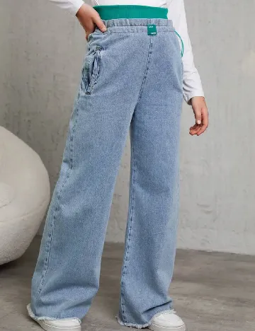 Blugi Shein Kids, albastru Albastru