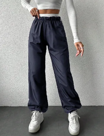 Pantaloni SHEIN, bleumarin Albastru