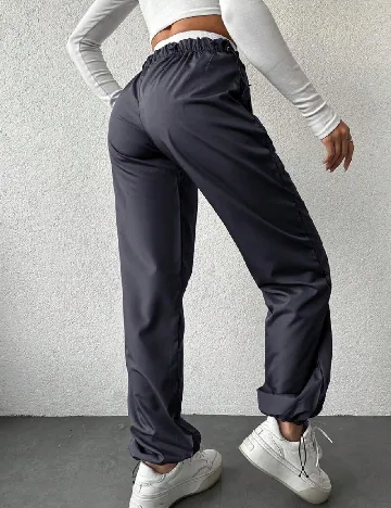 Pantaloni SHEIN, bleumarin Albastru