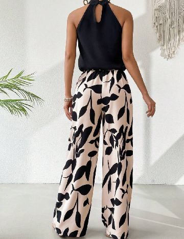 Compleu SHEIN, negru/crem