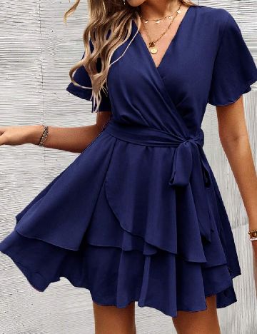 Rochie scurta SHEIN, bleumarin