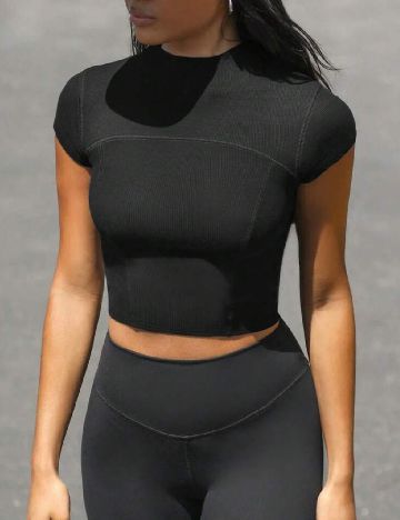 Top SHEIN, negru