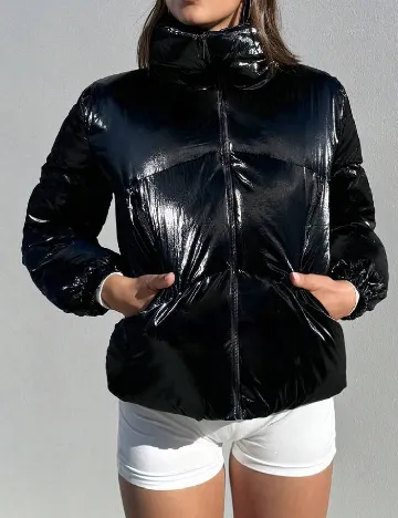 Geaca SHEIN, negru Negru