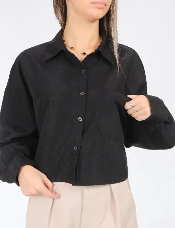 Camasa SHEIN, negru Negru