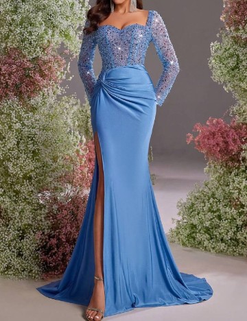 Rochie lunga SHEIN, albastru