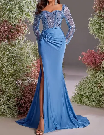 Rochie lunga SHEIN, albastru Albastru