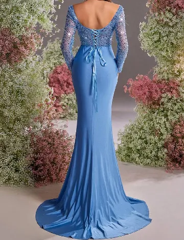 Rochie lunga SHEIN, albastru Albastru