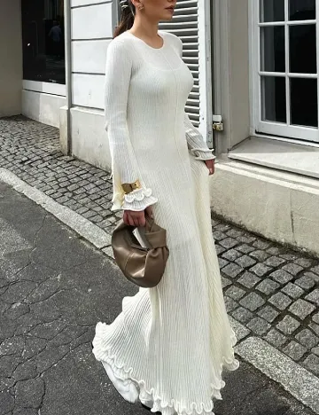 Rochie lunga SHEIN, alb Alb