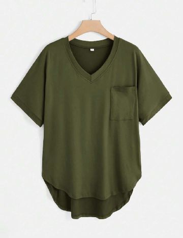 Tricou SHEIN CURVE, verde