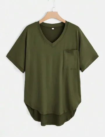 Tricou SHEIN CURVE, verde Verde