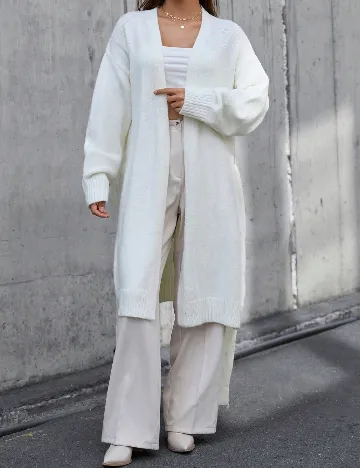 Cardigan SHEIN, alb Alb