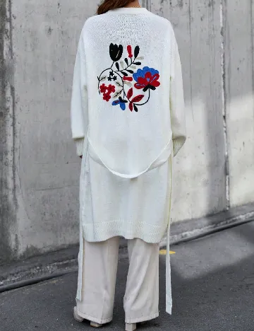 Cardigan SHEIN, alb Alb