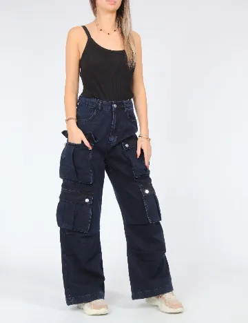 Blugi SHEIN, bleumarin Albastru