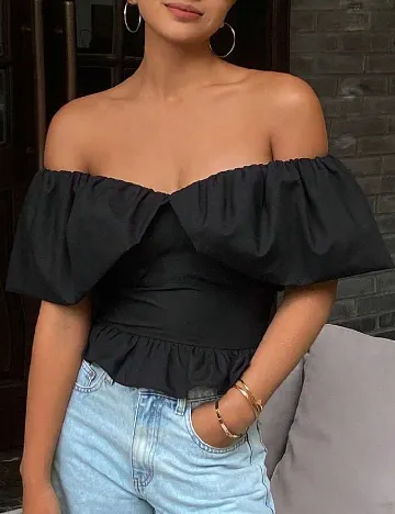 Top Dazy, negru Negru