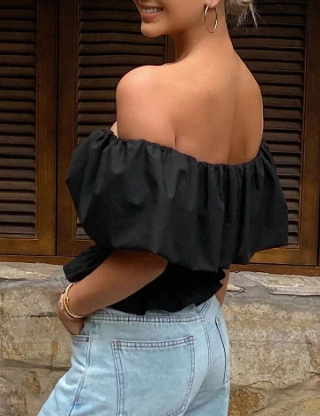 Top Dazy, negru Negru