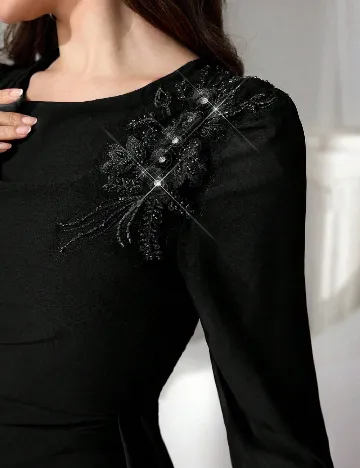 Rochie lunga SHEIN, negru Negru