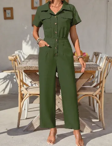Salopeta SHEIN, kaki Verde