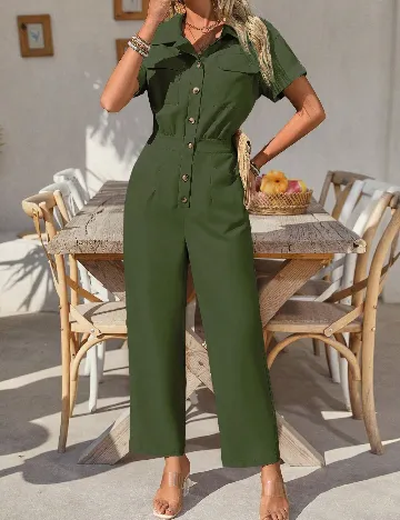 Salopeta SHEIN, kaki Verde