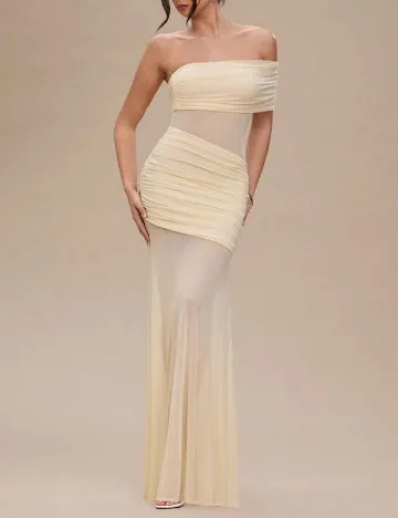 Rochie lunga SHEIN, crem Crem